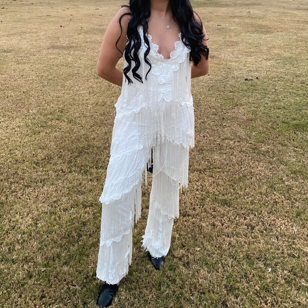 Fringe jumpsuit